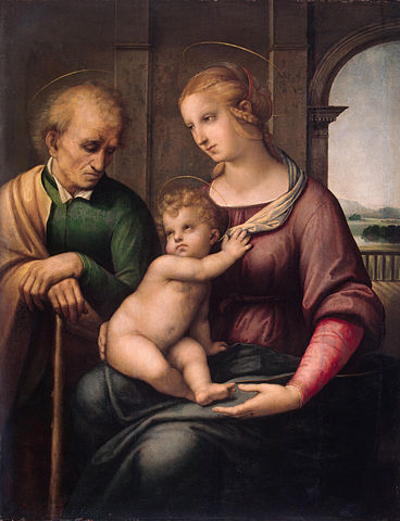 Madonna with Beardless St Joseph (Painting by Raphael, 1506)